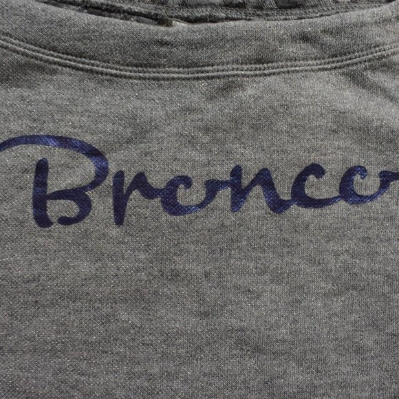 All Sport Couture NFL Womens Denver Broncos Dual Threat Crew Sweatshirt New - Picture 4 of 8